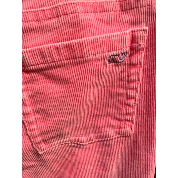 Vineyard Vines Pants Pink Corduroy Pockets Skinny Ankle 98% Cotton Size 14 Teen - Picture 3 of 5